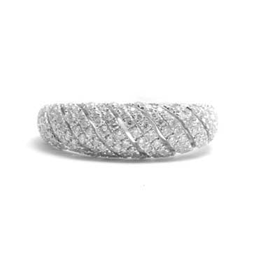 Ladies Domed Pave Ring