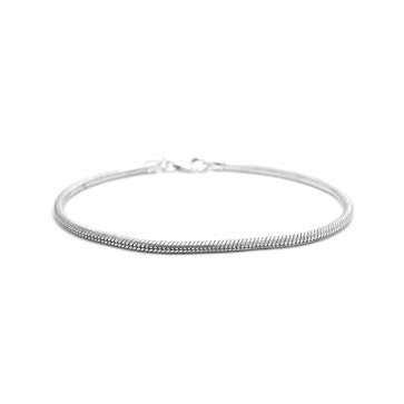 Ladies Silver Bead Bracelet