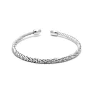 Men's Cable Cuff Bracelet